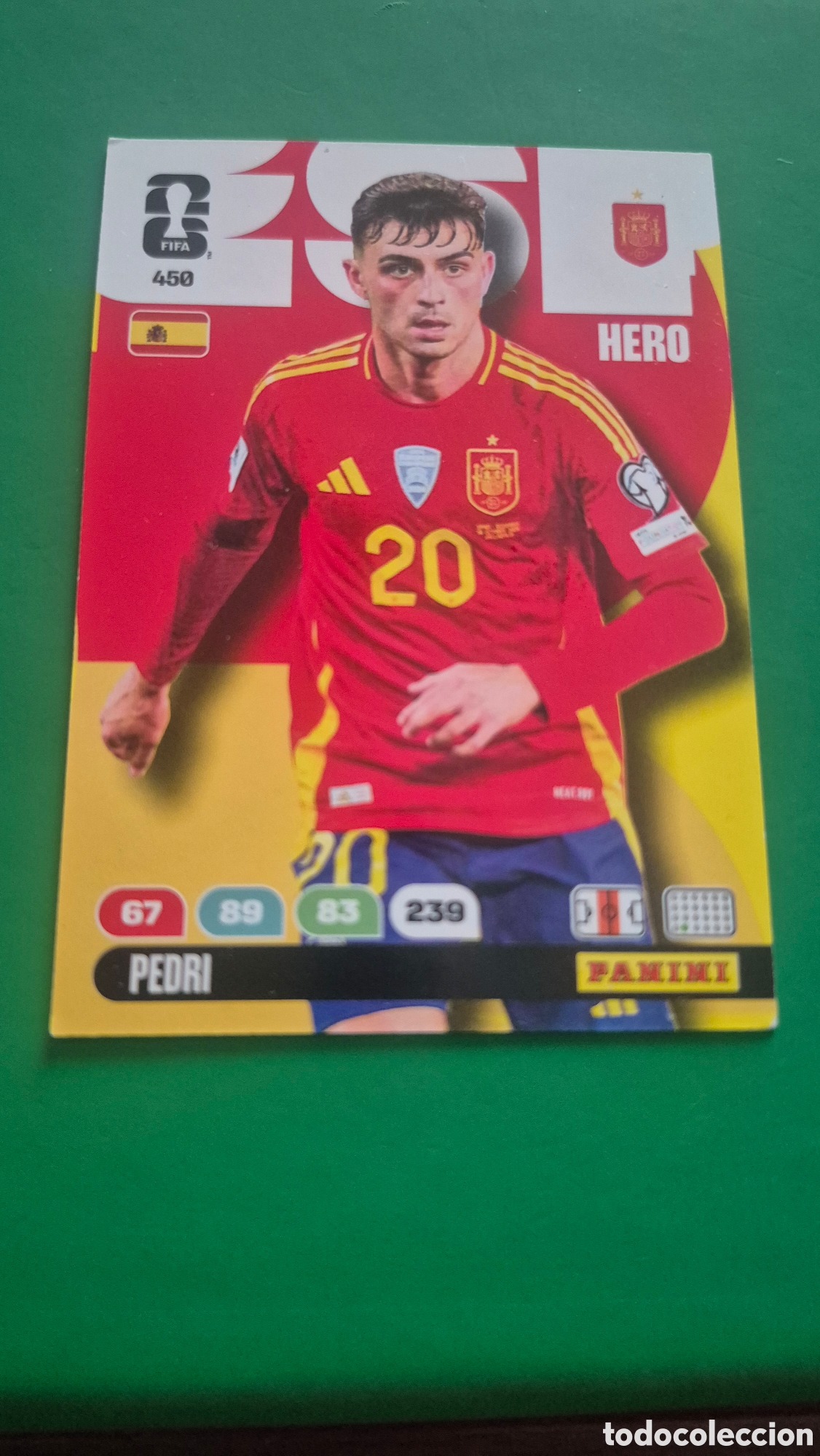 Cromos de f&uacute;tbol: 450 Pedri, Hero, Espa&ntilde;a, Adrenalyn XL Fifa World Cup 2026 Mundial 26
