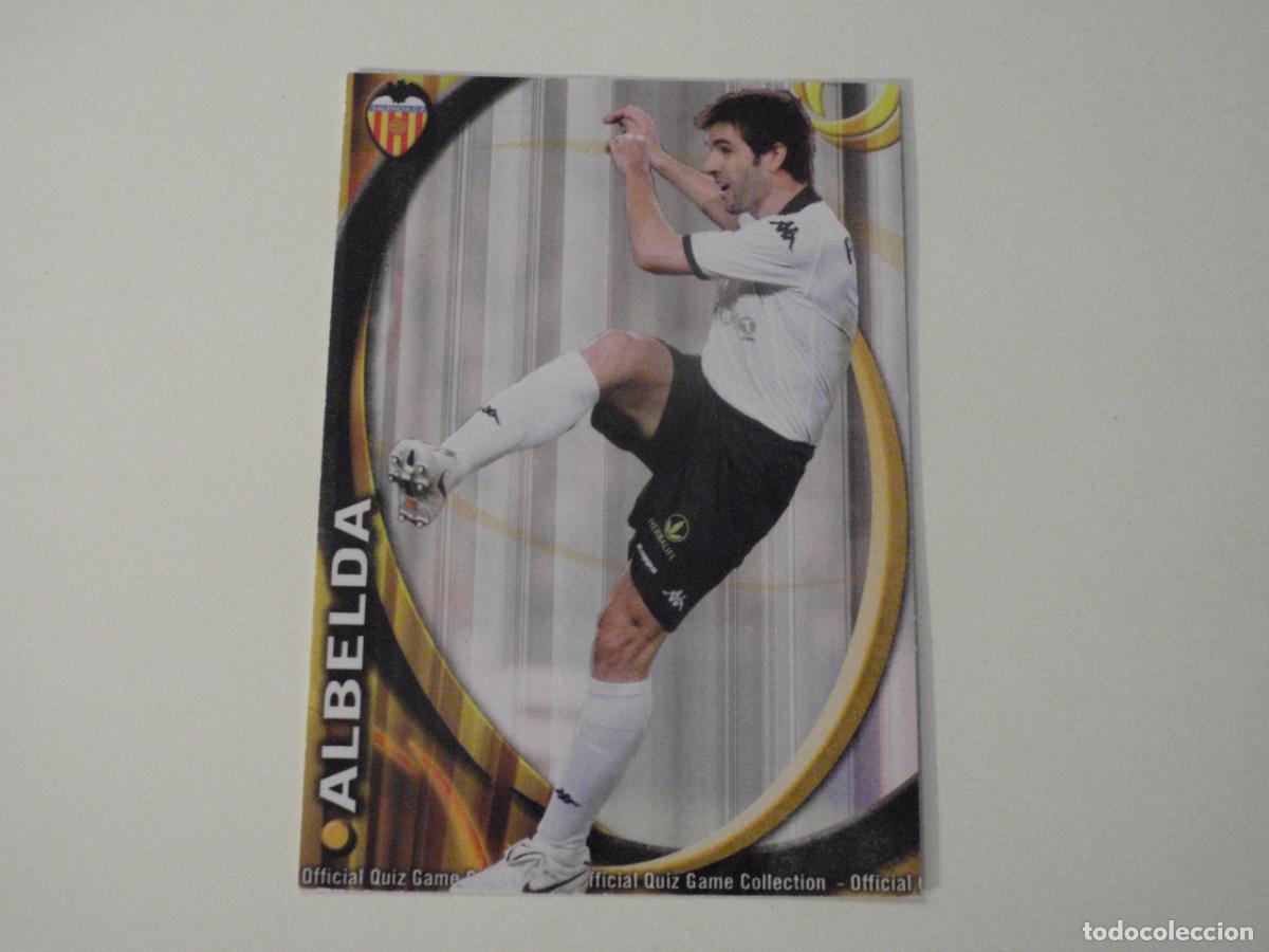 Cromos de f&uacute;tbol: 68 ALBELDA (Valencia) CORREGIDO. TRADING CARD OFFICIAL QUIZ GAME COLLECTION 2010 2011 MUNDICROMO