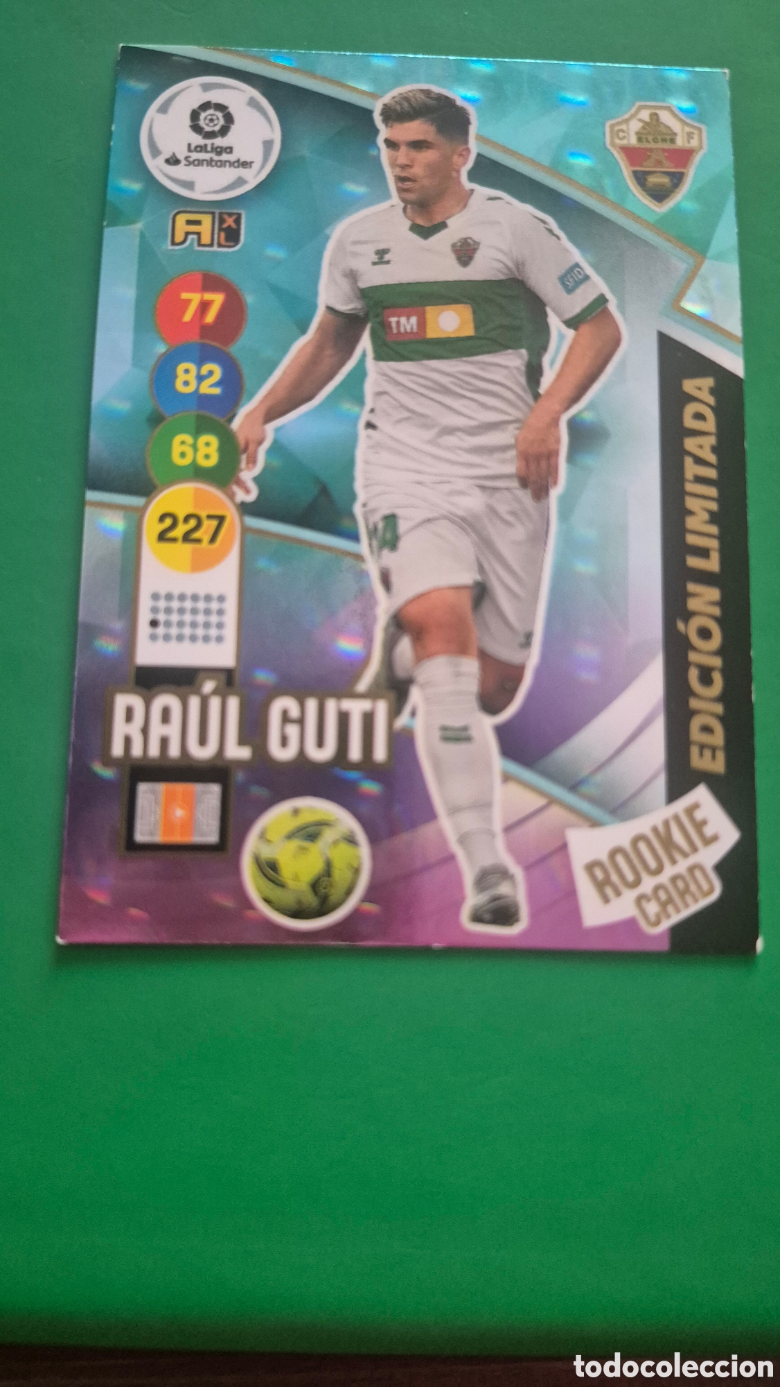 Cromos de f&uacute;tbol: EL RAUL GUTI ELCHE ROOKIE CARD EDICION LIMITADA 2020 2021 ADRENALYN XL LALIGA 20 21 PANINI