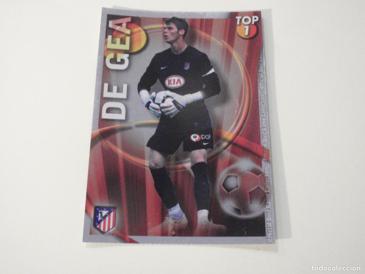 Cromos de f&uacute;tbol: 547 DE GEA TOP Rojo ERROR. TRADING CARD OFFICIAL QUIZ GAME COLLECTION 2010 2011 MUNDICROMO. 10 11