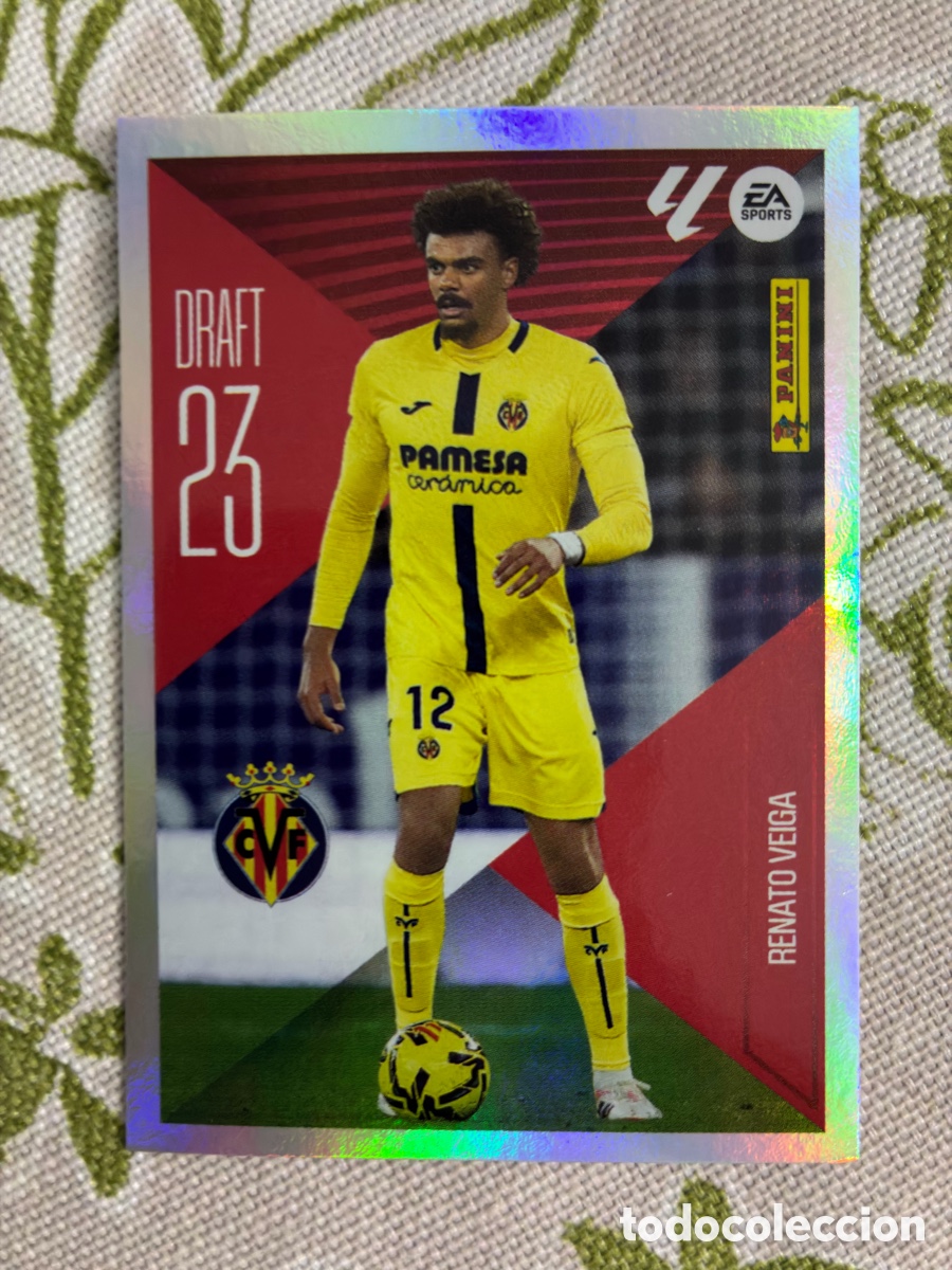 Cromos de f&uacute;tbol: Cromo Metalizado Renato Veiga N&ordm; 20 DRAFT 23 (Villarreal CF) - Colecciones Este Liga 2026-27