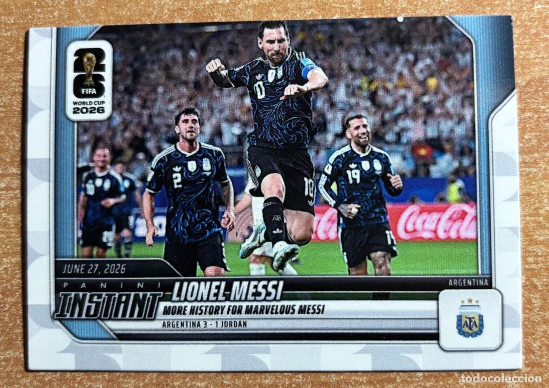 Cromos de f&uacute;tbol: PANINI INSTANT FIFA WORLD CUP 2026 N&ordm; 160 LIONEL MESSI (ARGENTINA)