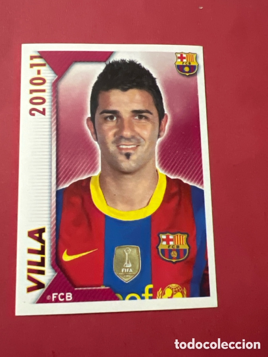 Cromos de f&uacute;tbol: E9696. CROMO N&ordm; 122 VILLA - COLECCION OFICIAL BARCELONA LIGA 2010 2011 - 10 11 SIN PEGAR