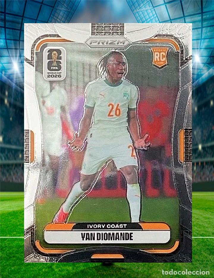 Cromos de f&uacute;tbol: Yan Diomande (RC) - 2026 Panini Prizm Copa Mundial de la FIFA - #257
