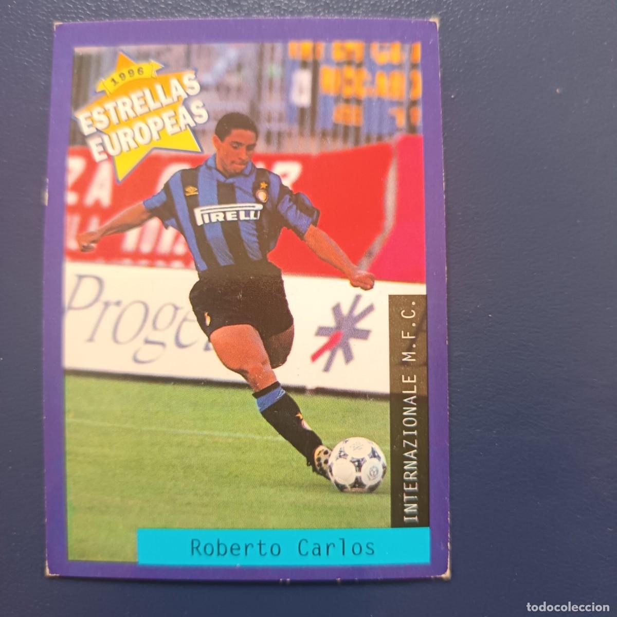 Cromos de f&uacute;tbol: CROMO ROBERTO CARLOS ROOKIE EN INTER MILAN 1996