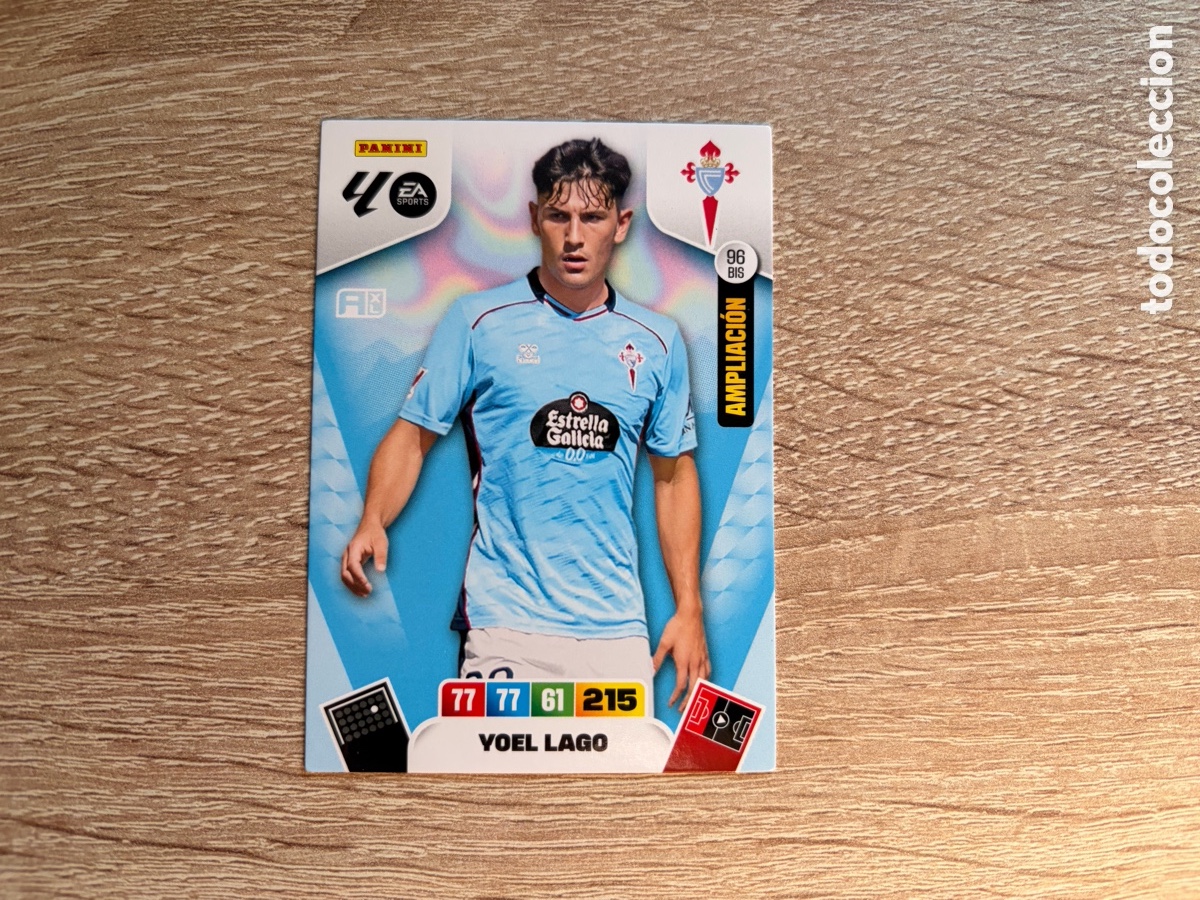 Cromos de f&uacute;tbol: 96 BIS YOEL LAGO PANINI ADRENALYN XL LALIGA EA SPORTS 2024-25 AMPLIACI&Oacute;N RC CELTA