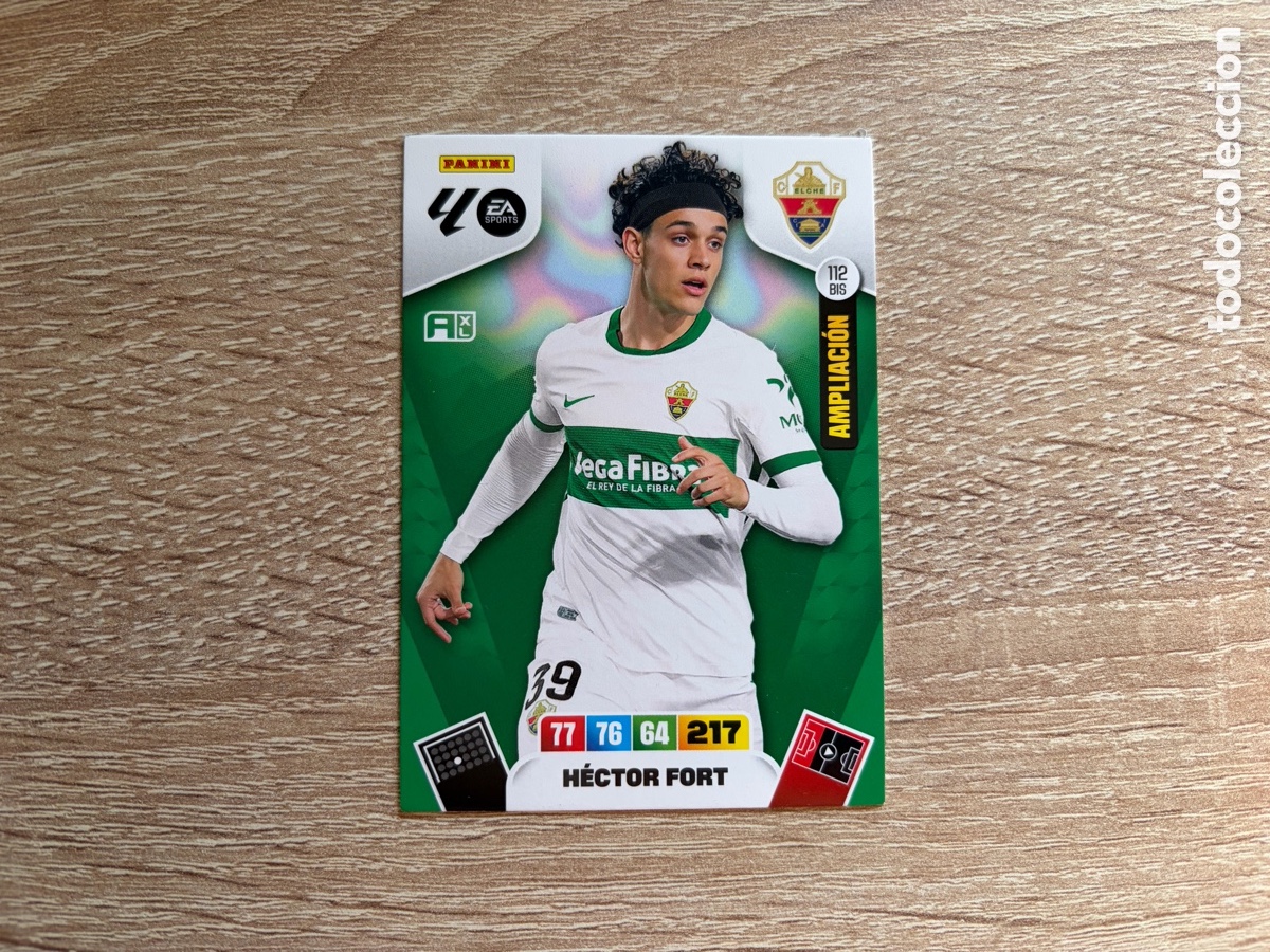 Cromos de f&uacute;tbol: 112 BIS H&Eacute;CTOR FORT PANINI ADRENALYN XL LALIGA EA SPORTS 2024-25 AMPLIACI&Oacute;N ELCHE CF