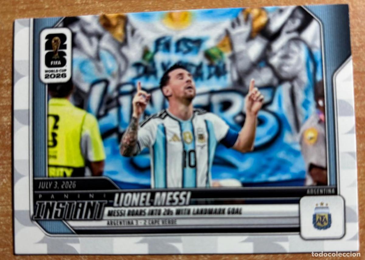 Cromos de f&uacute;tbol: PANINI INSTANT FIFA WORLD CUP 2026 N&ordm; 196 LIONEL MESSI (ARGENTINA)