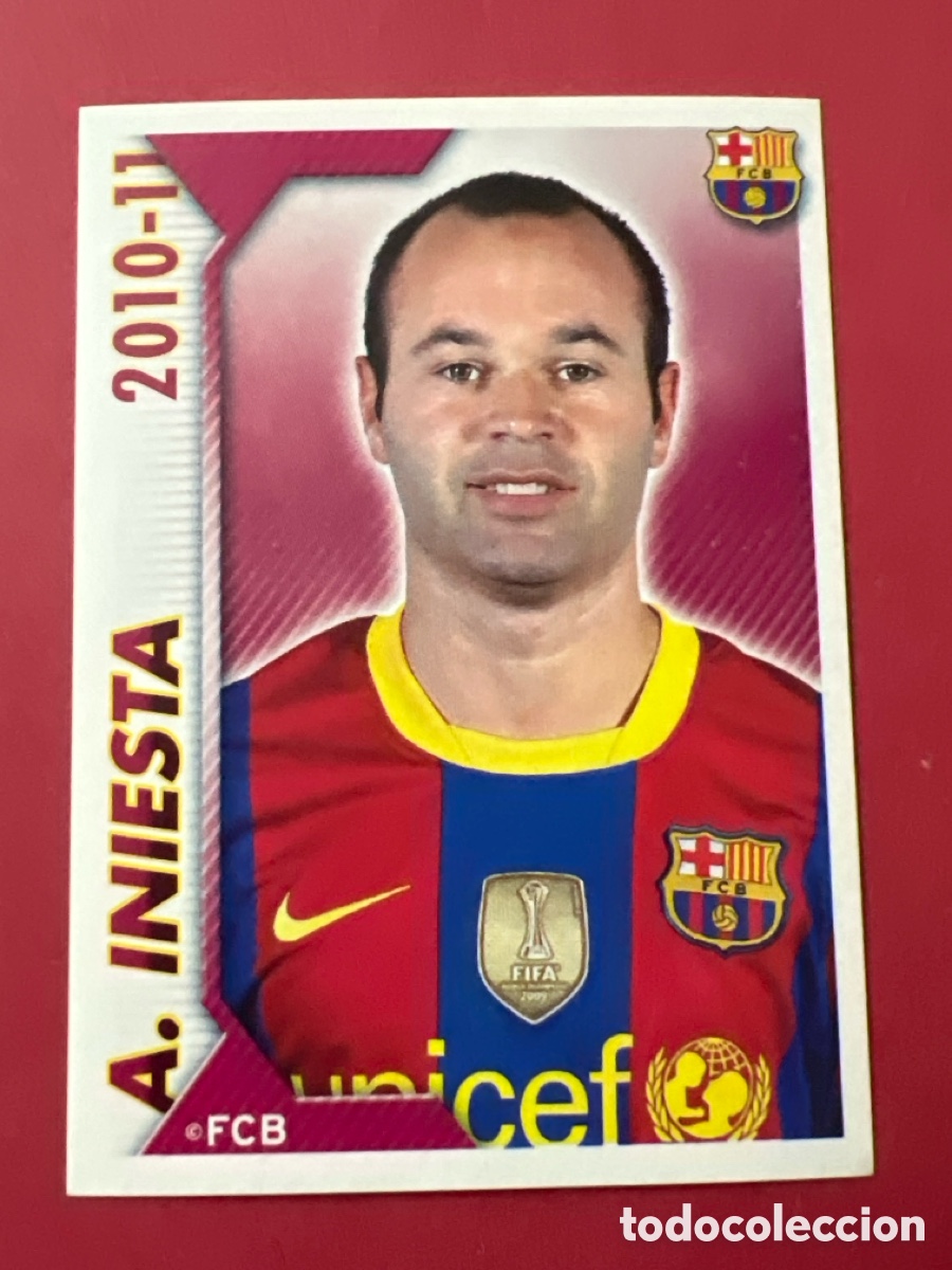 Cromos de f&uacute;tbol: C9703. CROMO N&ordm; 92 INIESTA - COLECCION OFICIAL BARCELONA LIGA 2010 2011 - 10 11 SIN PEGAR