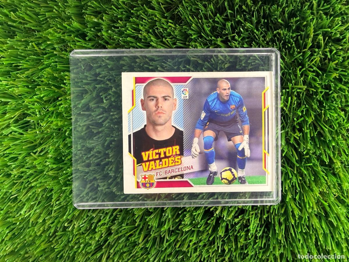Cromos de f&uacute;tbol: N&ordm; 1 V&iacute;ctor Vald&eacute;s FC Barcelona Liga Este 10 11