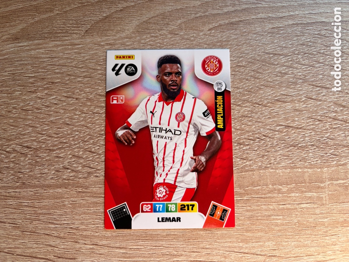 Cromos de f&uacute;tbol: 175 BIS LEMAR PANINI ADRENALYN XL LALIGA EA SPORTS 2024-25 AMPLIACI&Oacute;N GIRONA FC