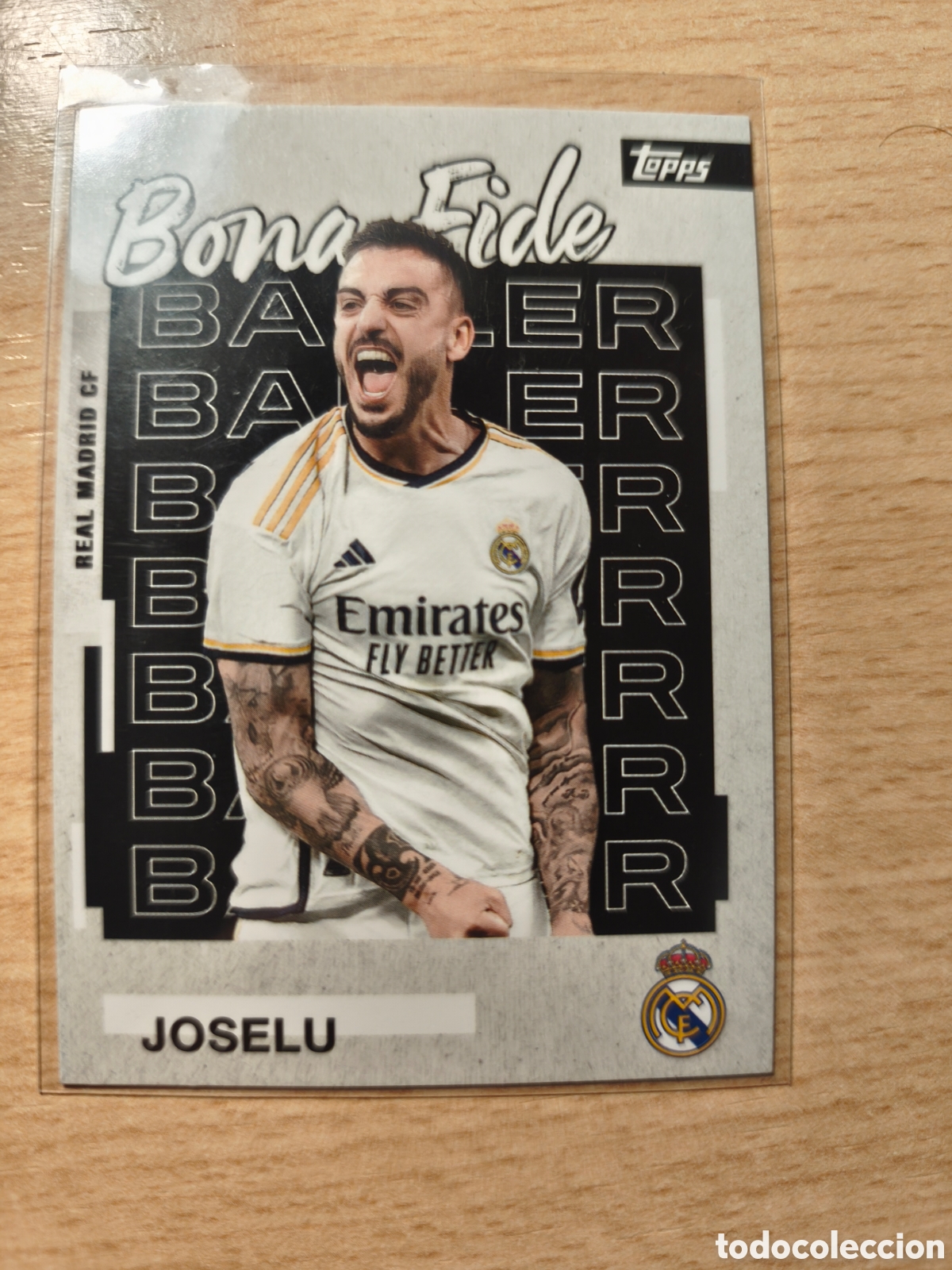 Football Stickers: JOSELU BONA FIDE BALLER REAL MADRID TEAM SET 2025 2026 TOPPS 25 26