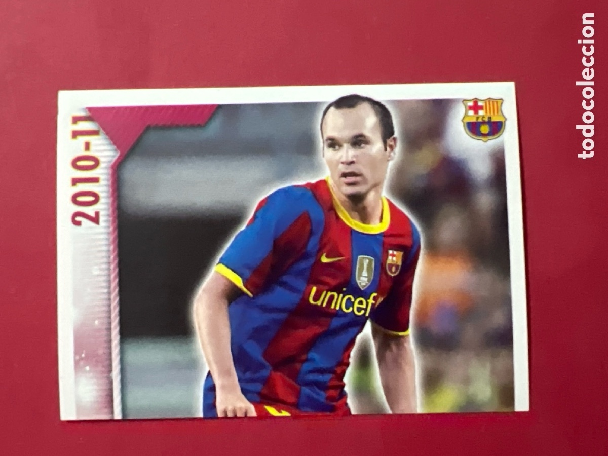 Cromos de f&uacute;tbol: C9705. 93 INIESTA BARCELONA PANINI COLECCION OFICIAL 2010 2011 10 11 - SIN PEGAR