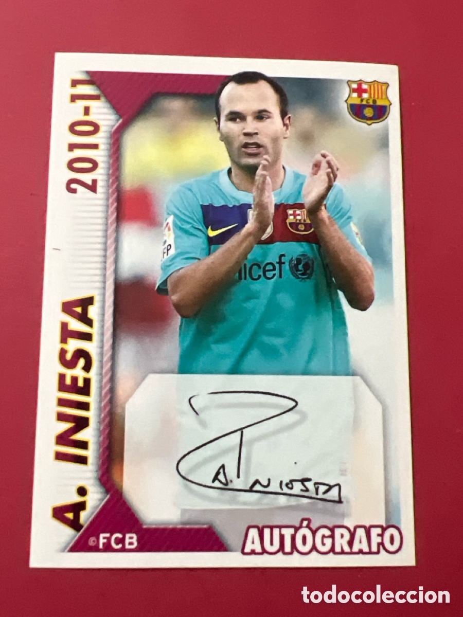 Cartes &agrave; collectionner de Football: C9606. CROMO N&ordm; 95 INIESTA - COLECCION OFICIAL BARCELONA LIGA 2010 2011 - 10 11 SIN PEGAR