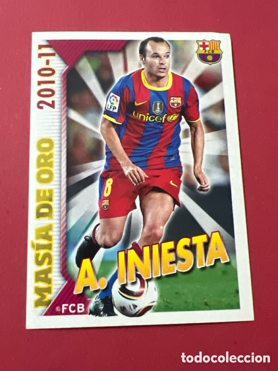 Cromos de f&uacute;tbol: C9709. CROMO N&ordm; 7 INIESTA - COLECCION OFICIAL BARCELONA LIGA 2010 2011 - 10 11 SIN PEGAR