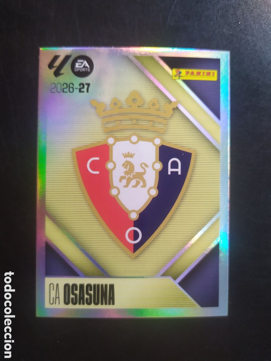 Cromos de f&uacute;tbol: Liga este 2026 2027 26 27 panini escudo n&deg; 1 Osasuna