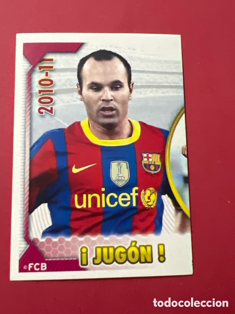 Cromos de f&uacute;tbol: C9711. CROMO N&ordm; 96 INIESTA - COLECCION OFICIAL BARCELONA LIGA 2010 2011 - 10 11 SIN PEGAR
