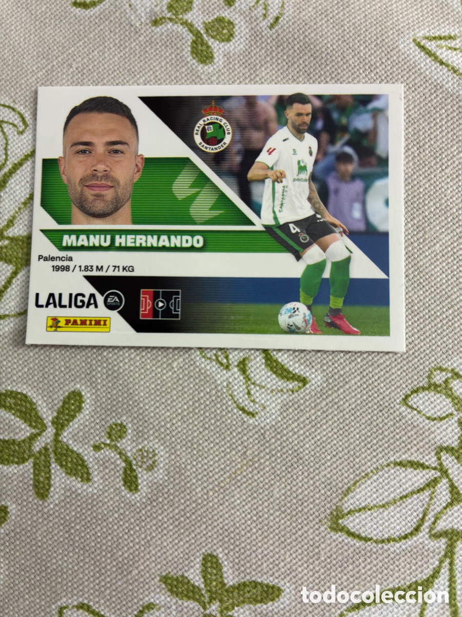Cromos de f&uacute;tbol: Cromo Manu Hernando N&ordm; 9A BIS (Real Racing Club) - Colecciones Este Liga 2026-27