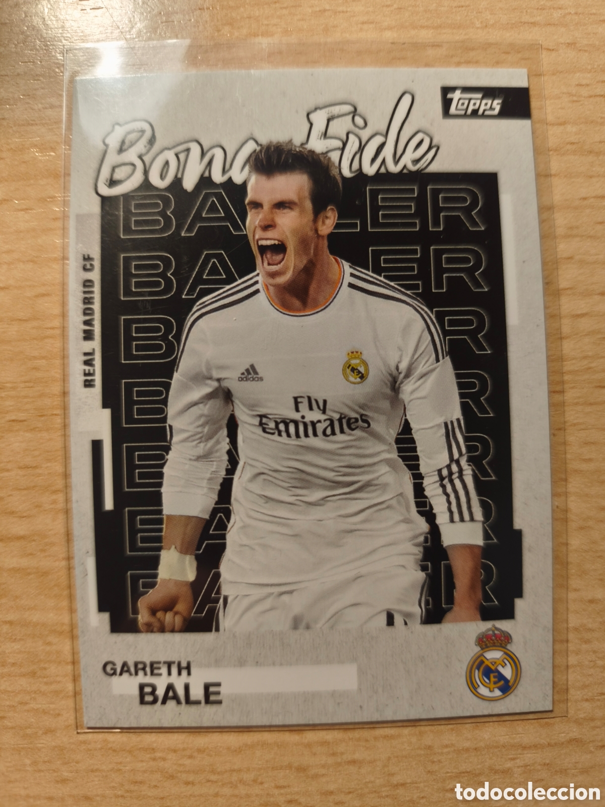 Cromos de f&uacute;tbol: GARETH BALE BONA FIDE BALLER REAL MADRID TEAM SET 2025 2026 TOPPS 25 26
