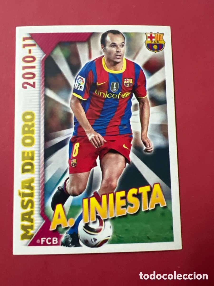 Cromos de f&uacute;tbol: C9712. CROMO N&ordm; 7 INIESTA - COLECCION OFICIAL BARCELONA LIGA 2010 2011 - 10 11 SIN PEGAR