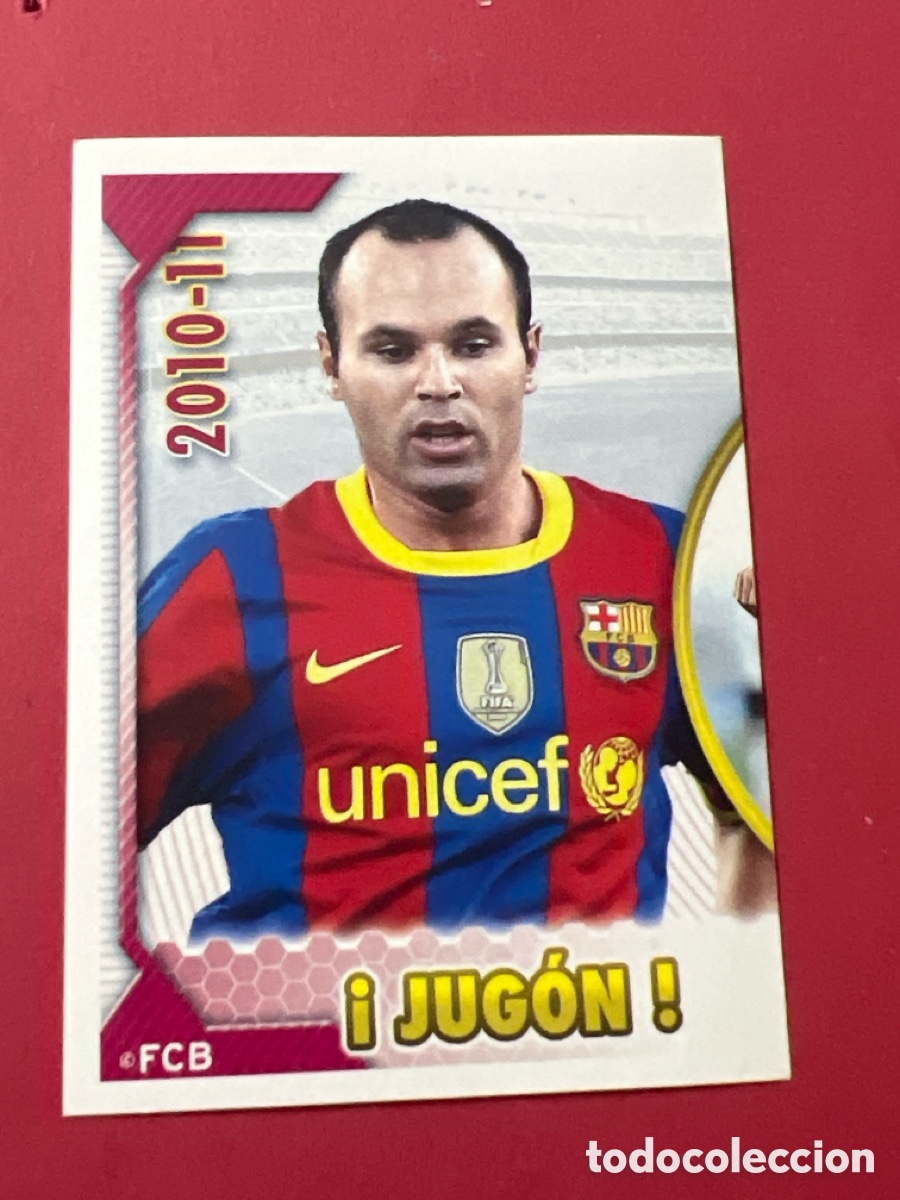 Cromos de Futebol: C9713. CROMO N&ordm; 96 INIESTA - COLECCION OFICIAL BARCELONA LIGA 2010 2011 - 10 11 SIN PEGAR