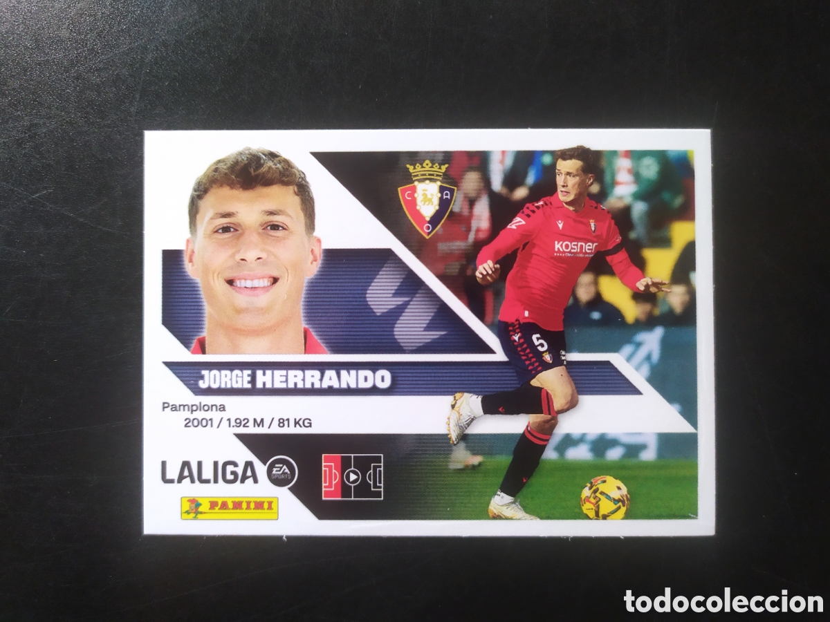 Cromos de f&uacute;tbol: Liga este 2026 2027 26 27 panini Herrando n&deg; 7 Osasuna