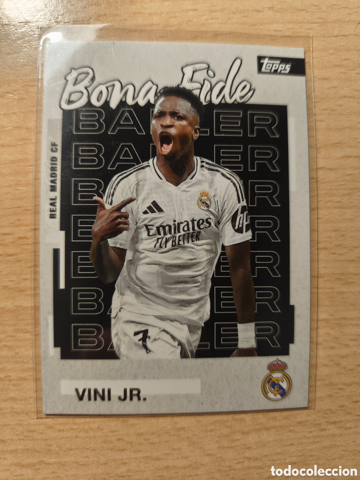 Cromos de f&uacute;tbol: VINI JR BONA FIDE BALLER REAL MADRID TEAM SET 2025 2026 TOPPS 25 26 VINICIUS JUNIOR