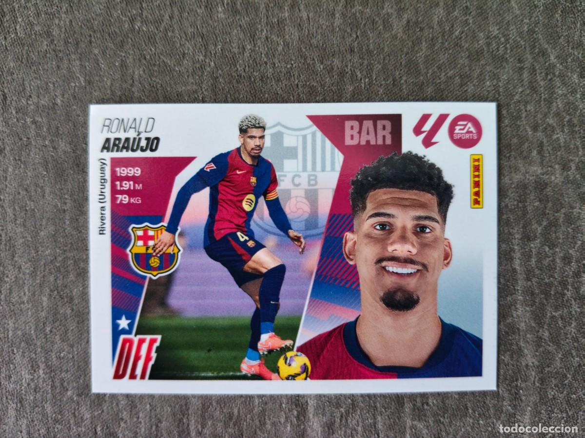Cromos de f&uacute;tbol: Cromo 8A RONALD ARA&Uacute;JO FC BARCELONA. Colecci&oacute;n LALIGA F&uacute;tbol 2025-2026 PANINI Nuevo