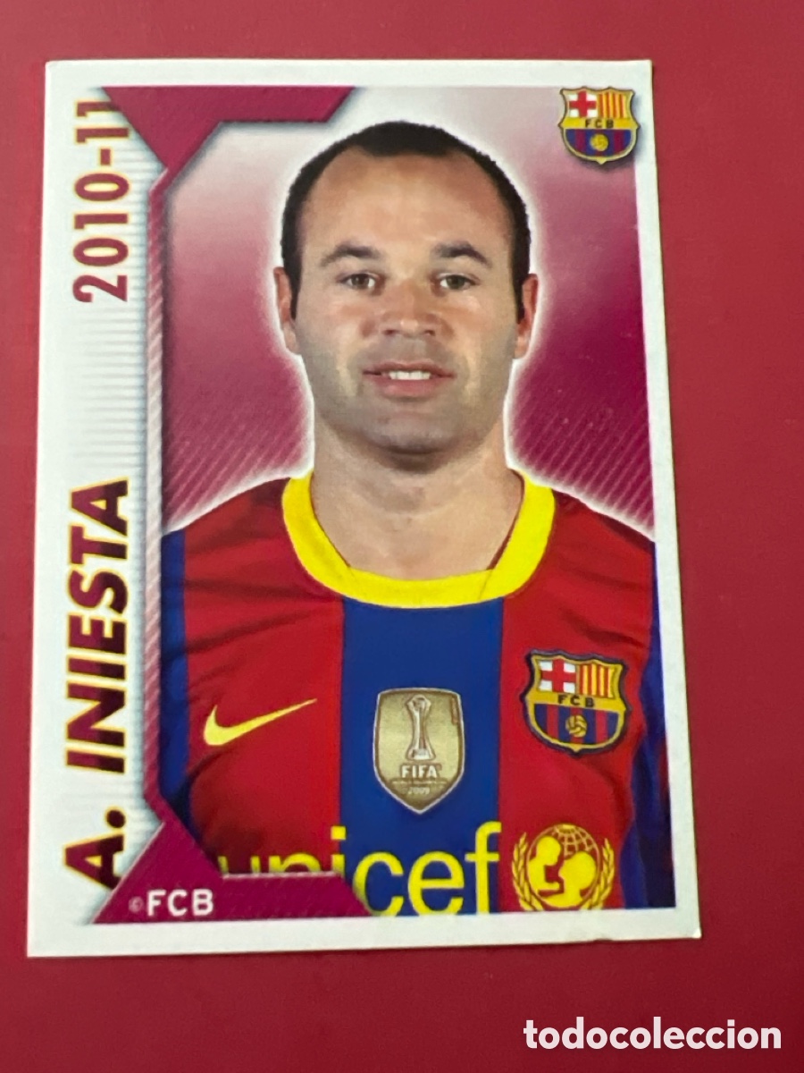 Cromos de f&uacute;tbol: C9716. CROMO N&ordm; 92 INIESTA - COLECCION OFICIAL BARCELONA LIGA 2010 2011 - 10 11 SIN PEGAR