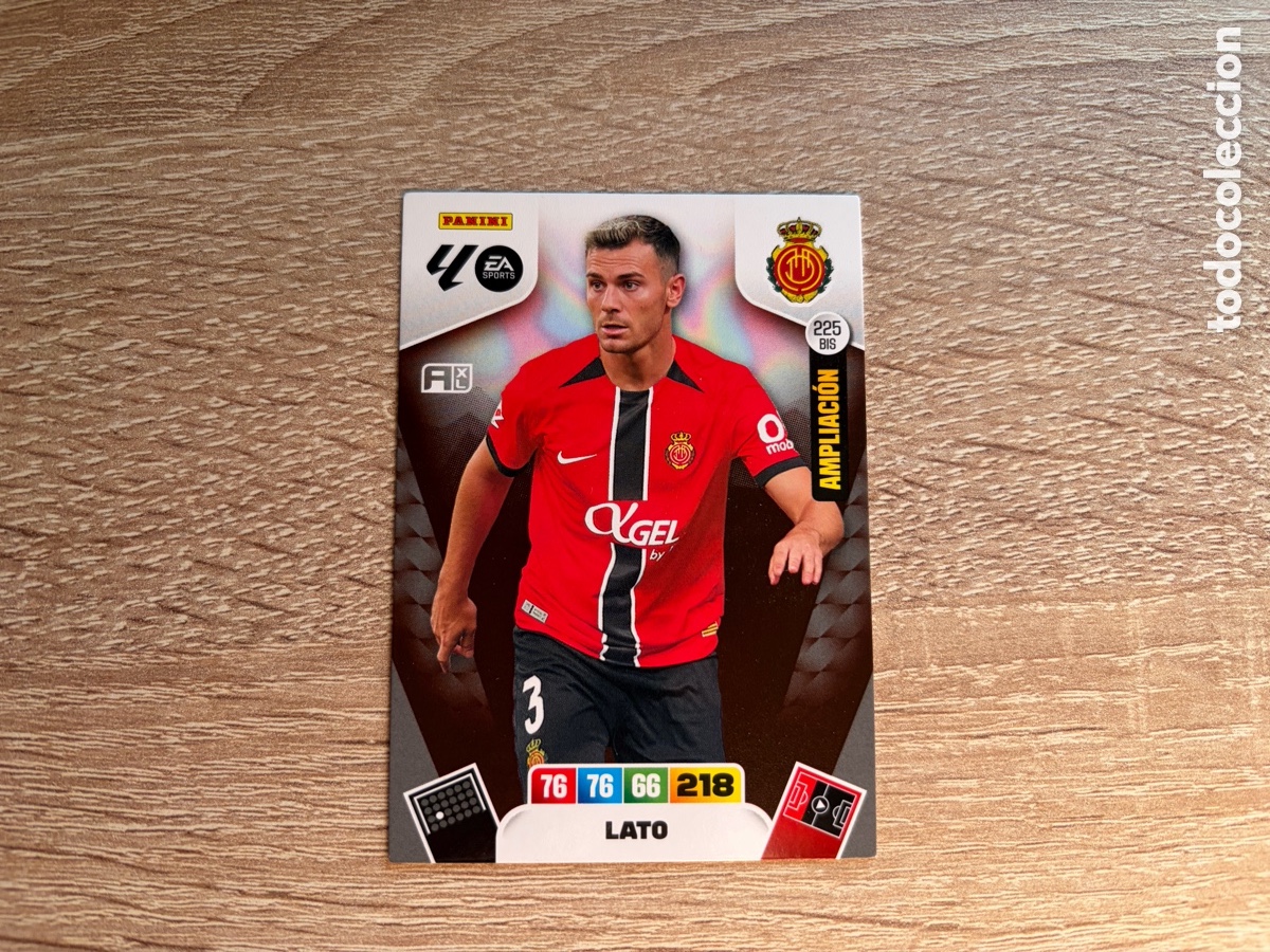 Cromos de f&uacute;tbol: 225 BIS LATO PANINI ADRENALYN XL LALIGA EA SPORTS 2025 2026 25 26 AMPLIACI&Oacute;N RCD MALLORCA