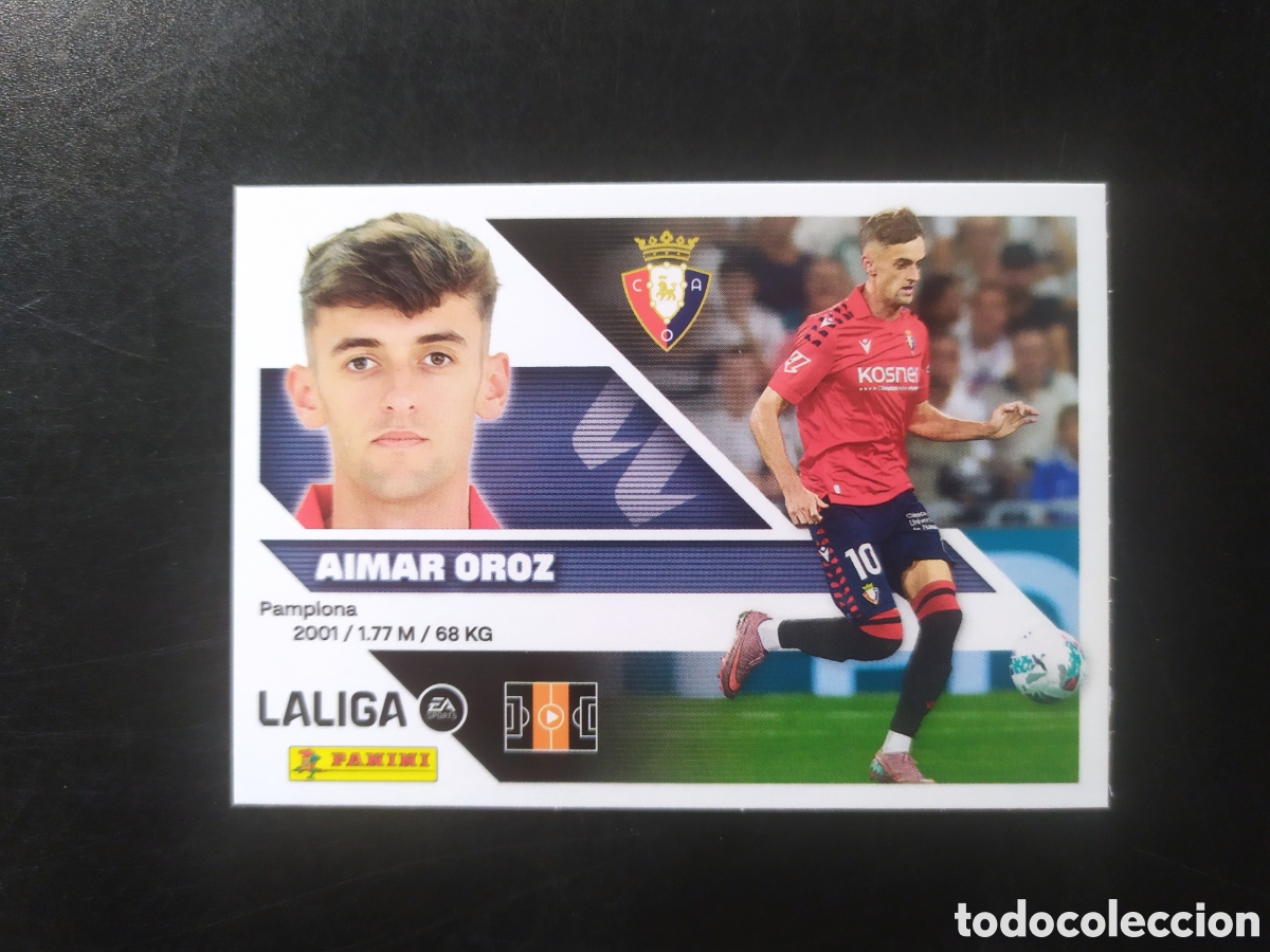 Cromos de f&uacute;tbol: Liga este 2026 2027 26 27 panini Aimar Oroz n&deg; 15 Osasuna