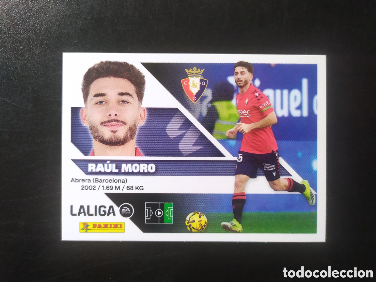 Cromos de f&uacute;tbol: Liga este 2026 2027 26 27 panini Ra&uacute;l Moro n&deg; 17 Osasuna