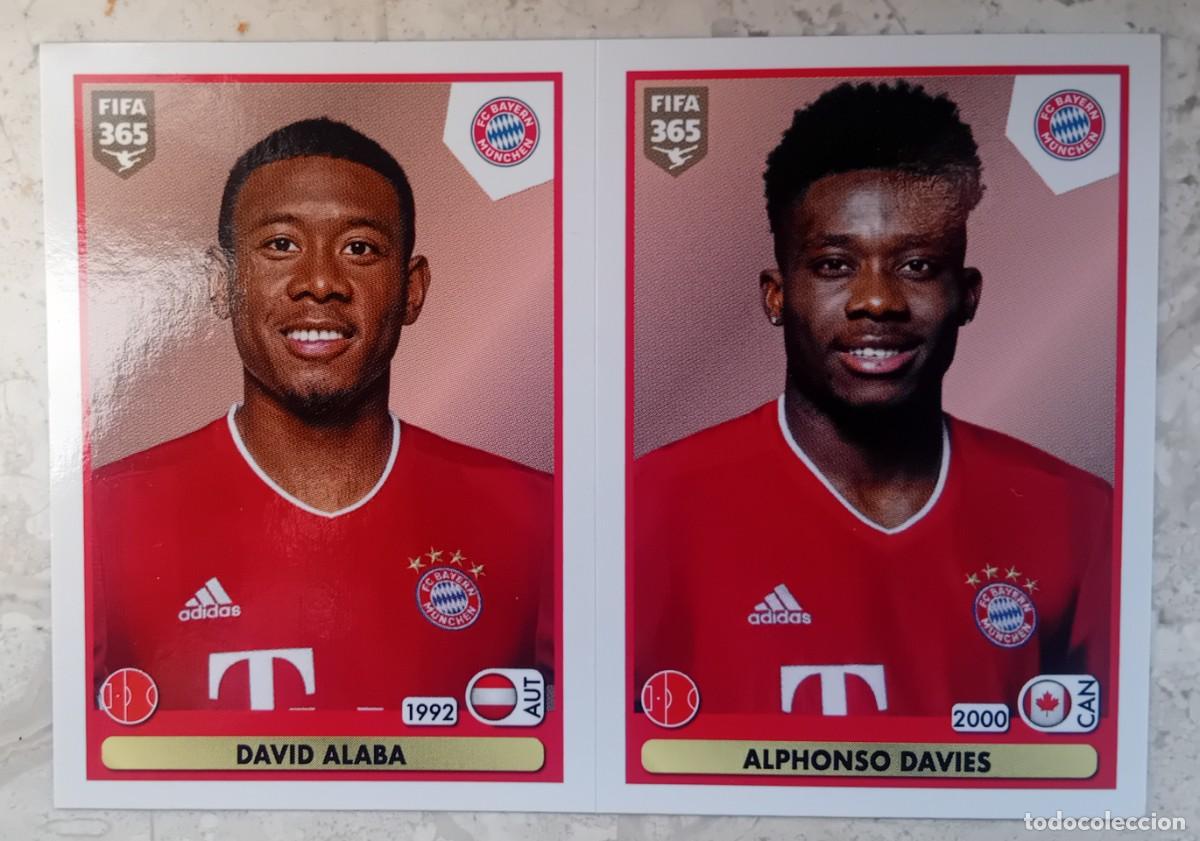 Cromos de f&uacute;tbol: Figurina Panini 2020-21 Cromo Fifa 365 2021 Alaba Davies Bayern Munchen n 157