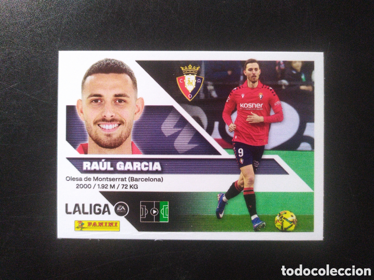 Cromos de f&uacute;tbol: Liga este 2026 2027 26 27 panini Ra&uacute;l Garc&iacute;a n&deg; 18 Osasuna