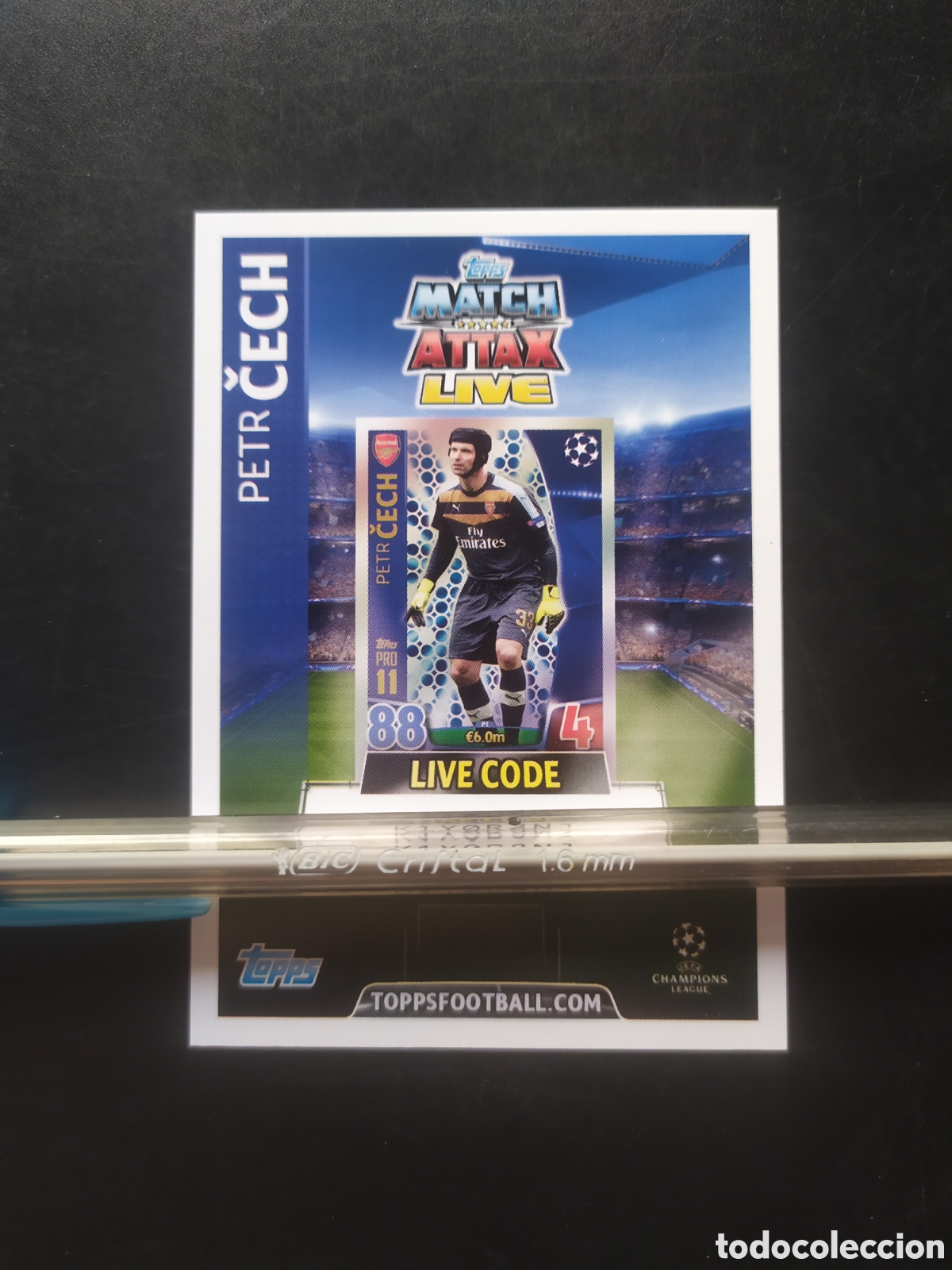 Cromos de f&uacute;tbol: UEFA Champions match attax topps 2015 2016 15 16 live code Cech Arsenal