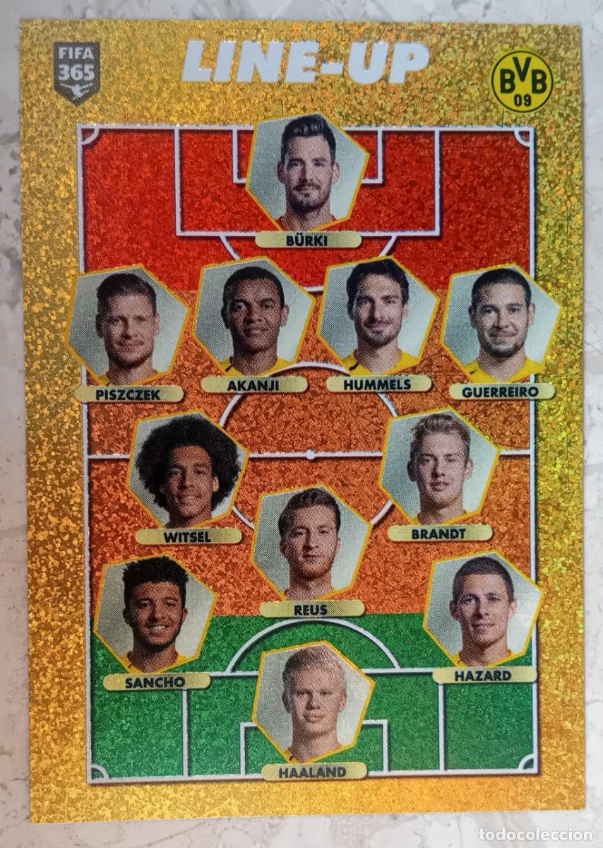 Cromos de f&uacute;tbol: Figurina Panini 2020-21 Cromo Fifa 365 2021 Line Up Borussia Dortmund Haaland n 176