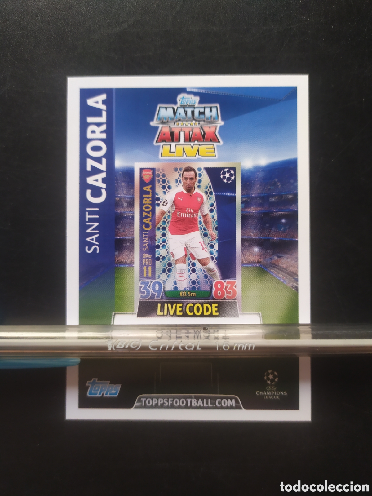Cromos de f&uacute;tbol: UEFA Champions match attax topps 2015 2016 15 16 live code Cazorla Arsenal