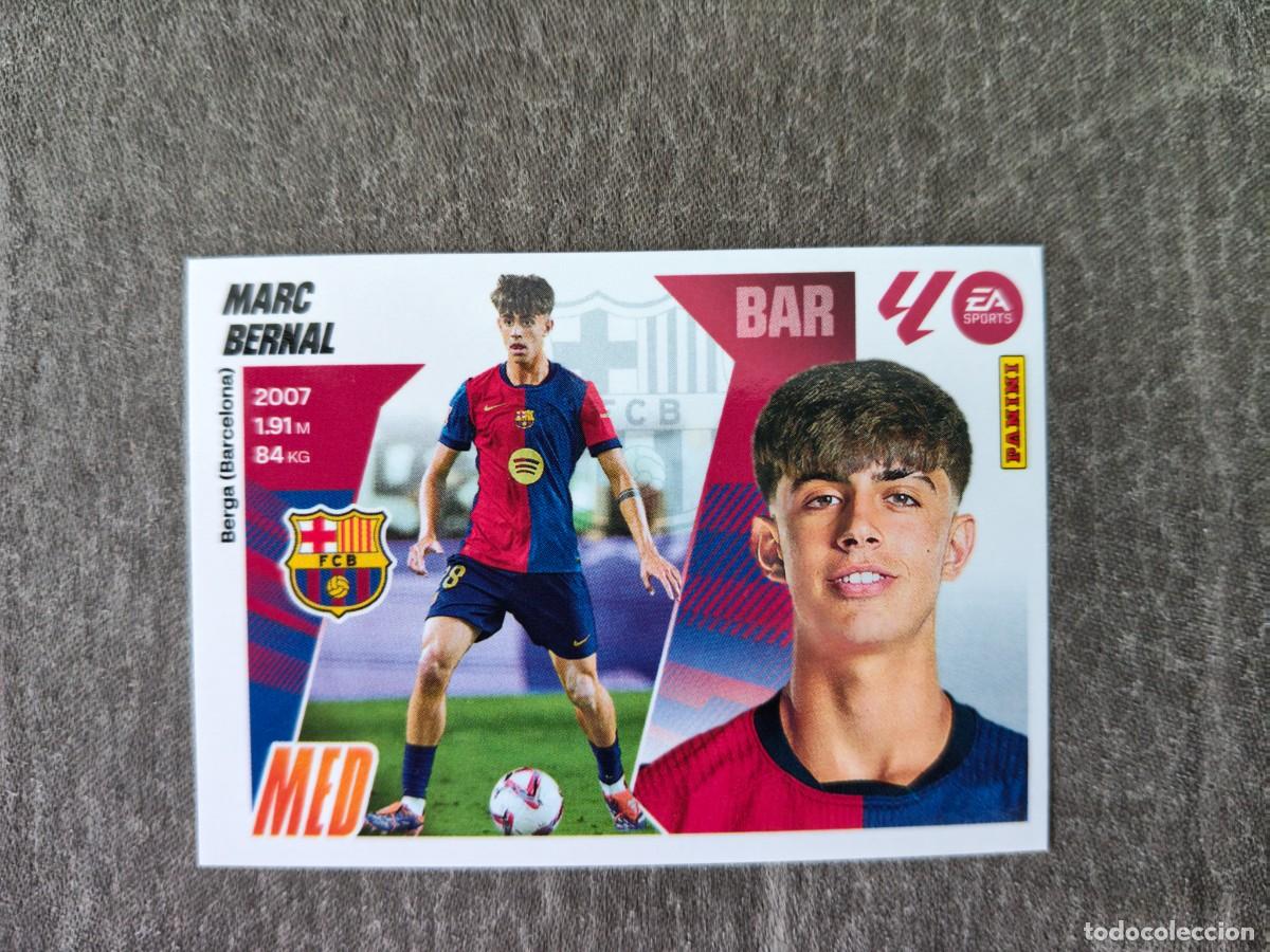 Cromos de f&uacute;tbol: Cromo 11B MARC BERNAL FC BARCELONA. Colecci&oacute;n LALIGA F&uacute;tbol 2025-2026 PANINI Nuevo