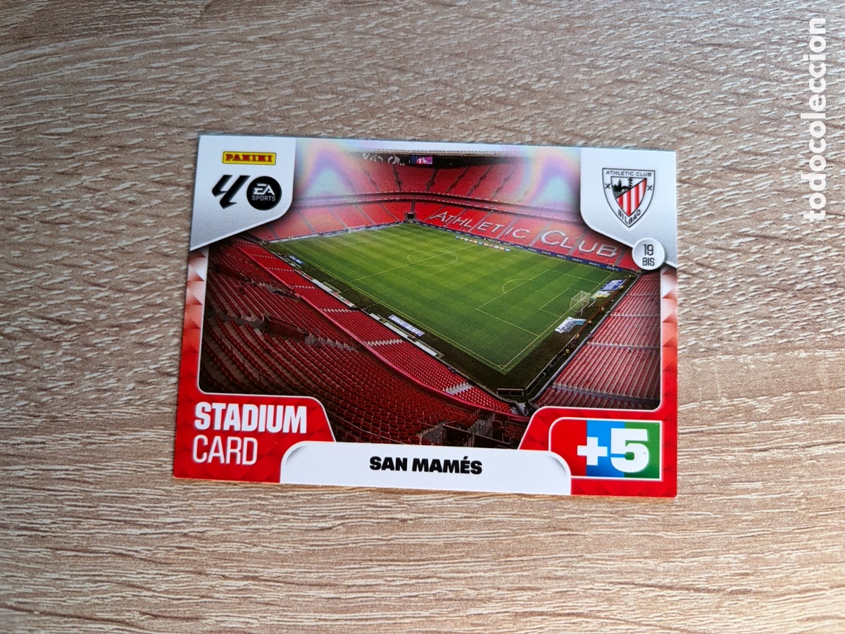 Cromos de f&uacute;tbol: 19 BIS SAN MAM&Eacute;S STADIUM CARD PANINI ADRENALYN XL LALIGA EA SPORTS 2025 2026 25 26 ATHLETIC CLUB