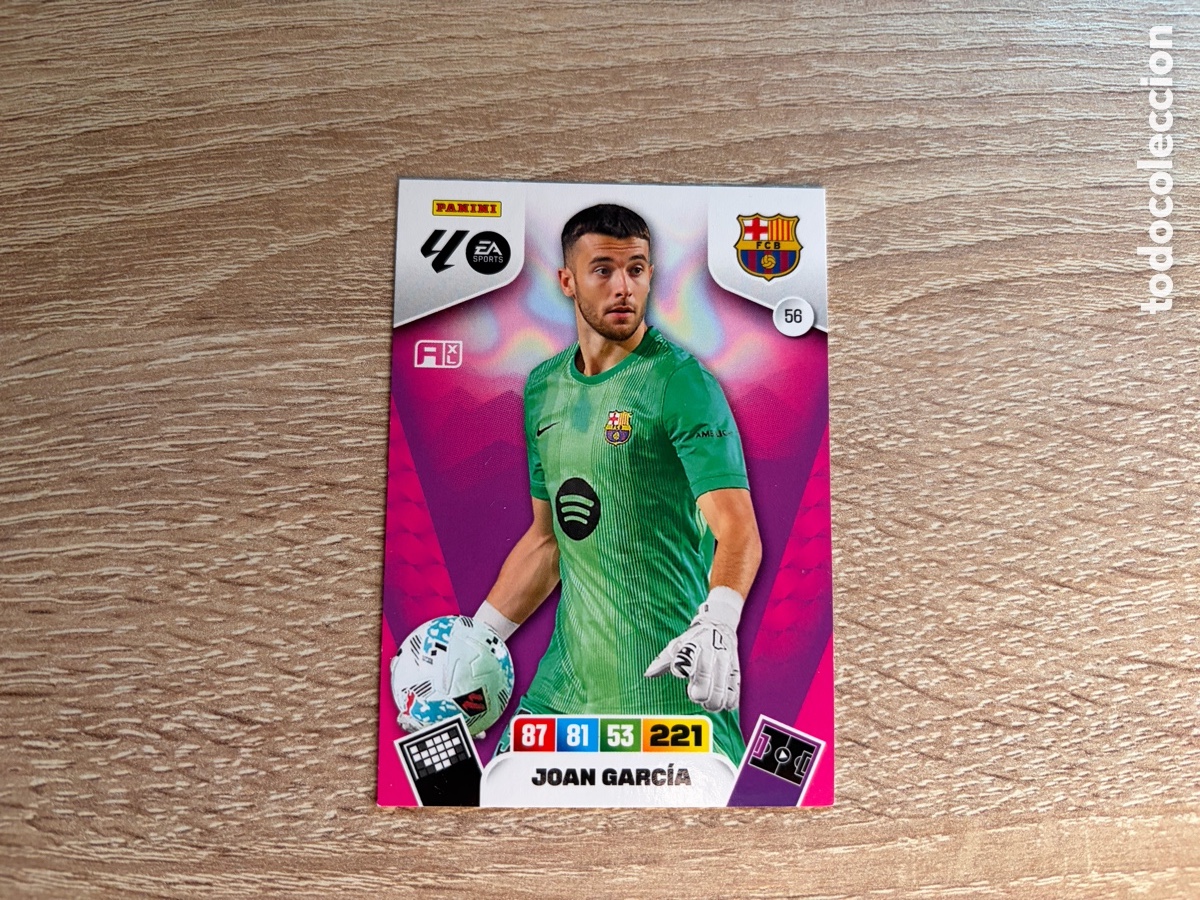 Cromos de f&uacute;tbol: 56 JOAN GARC&Iacute;A PANINI ADRENALYN XL LALIGA EA SPORTS 2025 2026 25 26 FC BARCELONA
