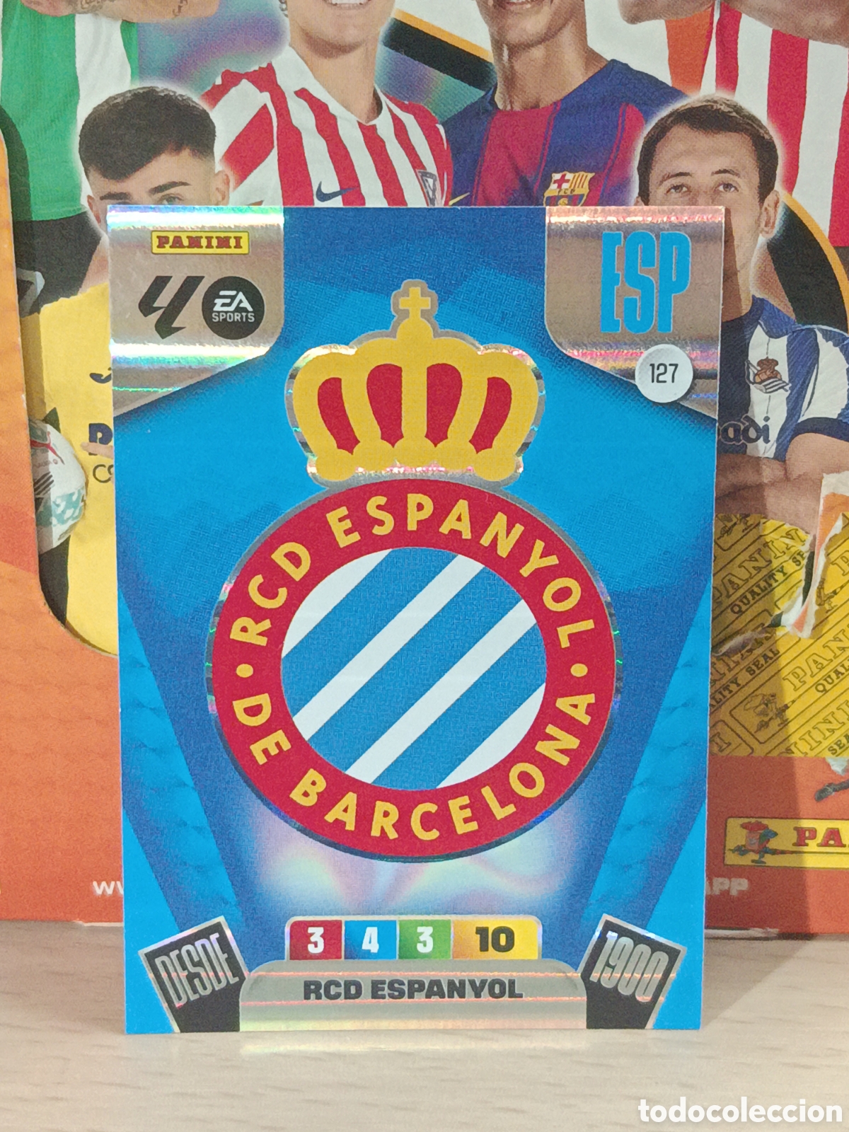 Fu&szlig;ball-Sticker: ESCUDO RCD ESPA&Ntilde;OL ESPANYOL N&ordm; 127 LIGA ADRENALYN 25 26 2025 2026 PANINI