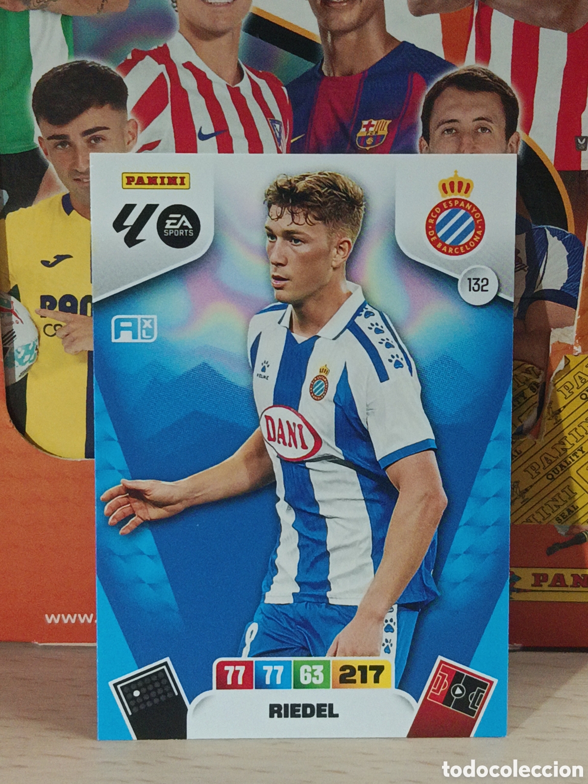 Fu&szlig;ball-Sticker: RIEDEL ESPA&Ntilde;OL ESPANYOL N&ordm; 132 LIGA ADRENALYN 25 26 2025 2026 PANINI