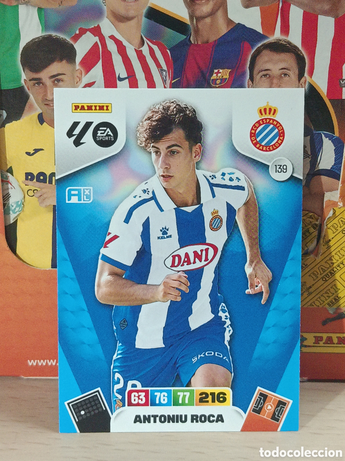 Fu&szlig;ball-Sticker: ANTONIU ROCA ESPA&Ntilde;OL ESPANYOL N&ordm; 139 LIGA ADRENALYN 25 26 2025 2026 PANINI