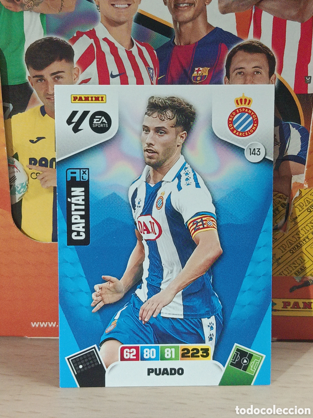 Fu&szlig;ball-Sticker: PUADO ESPA&Ntilde;OL ESPANYOL N&ordm; 143 LIGA ADRENALYN 25 26 2025 2026 PANINI