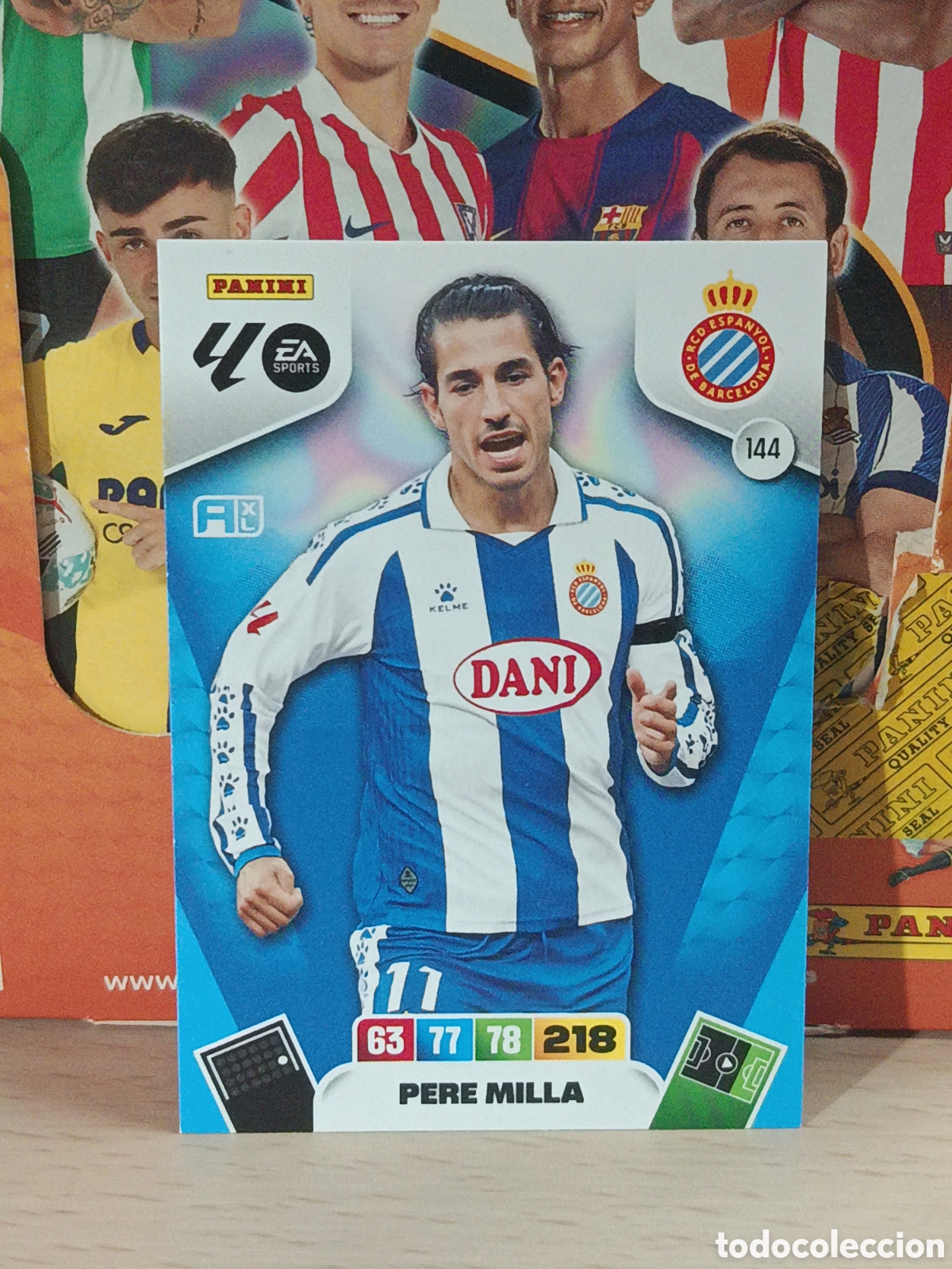 Fu&szlig;ball-Sticker: PERE MILLA ESPA&Ntilde;OL ESPANYOL N&ordm; 144 LIGA ADRENALYN 25 26 2025 2026 PANINI