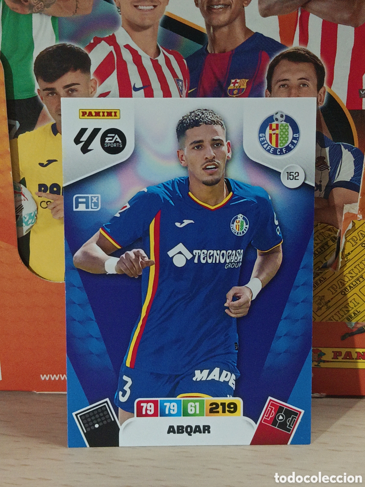Cromos de f&uacute;tbol: ABQAR GETAFE N&ordm; 152 LIGA ADRENALYN 25 26 2025 2026 PANINI