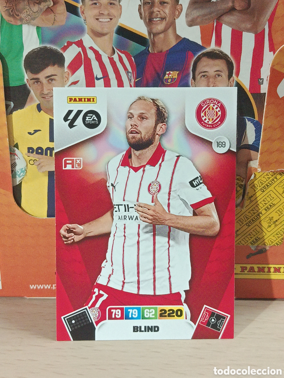 Cromos de f&uacute;tbol: BLIND GIRONA N&ordm; 169 LIGA ADRENALYN 25 26 2025 2026 PANINI
