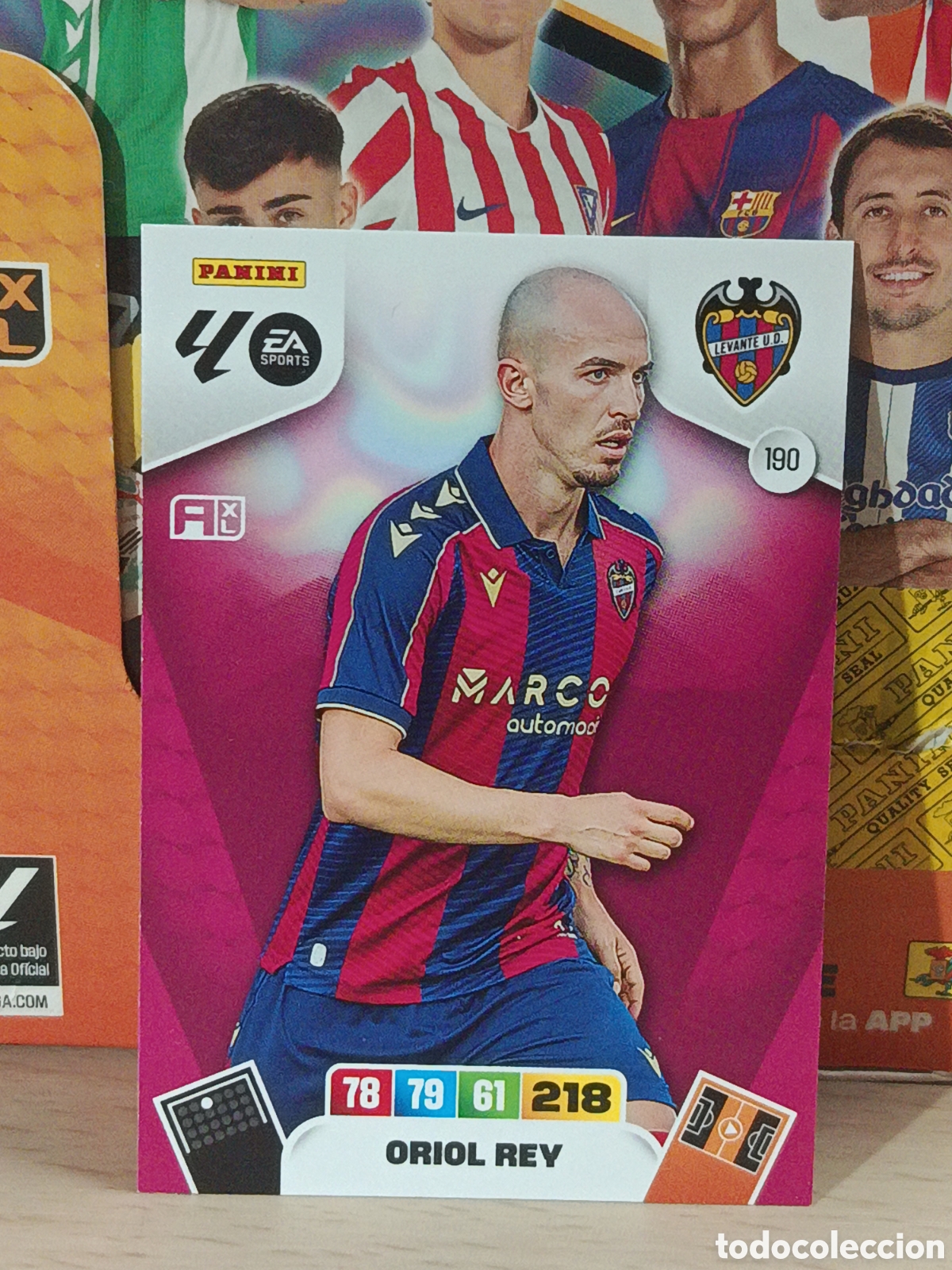 Figurine di Calcio: ORIOL REY LEVANTE N&ordm; 190 LIGA ADRENALYN 25 26 2025 2026 PANINI