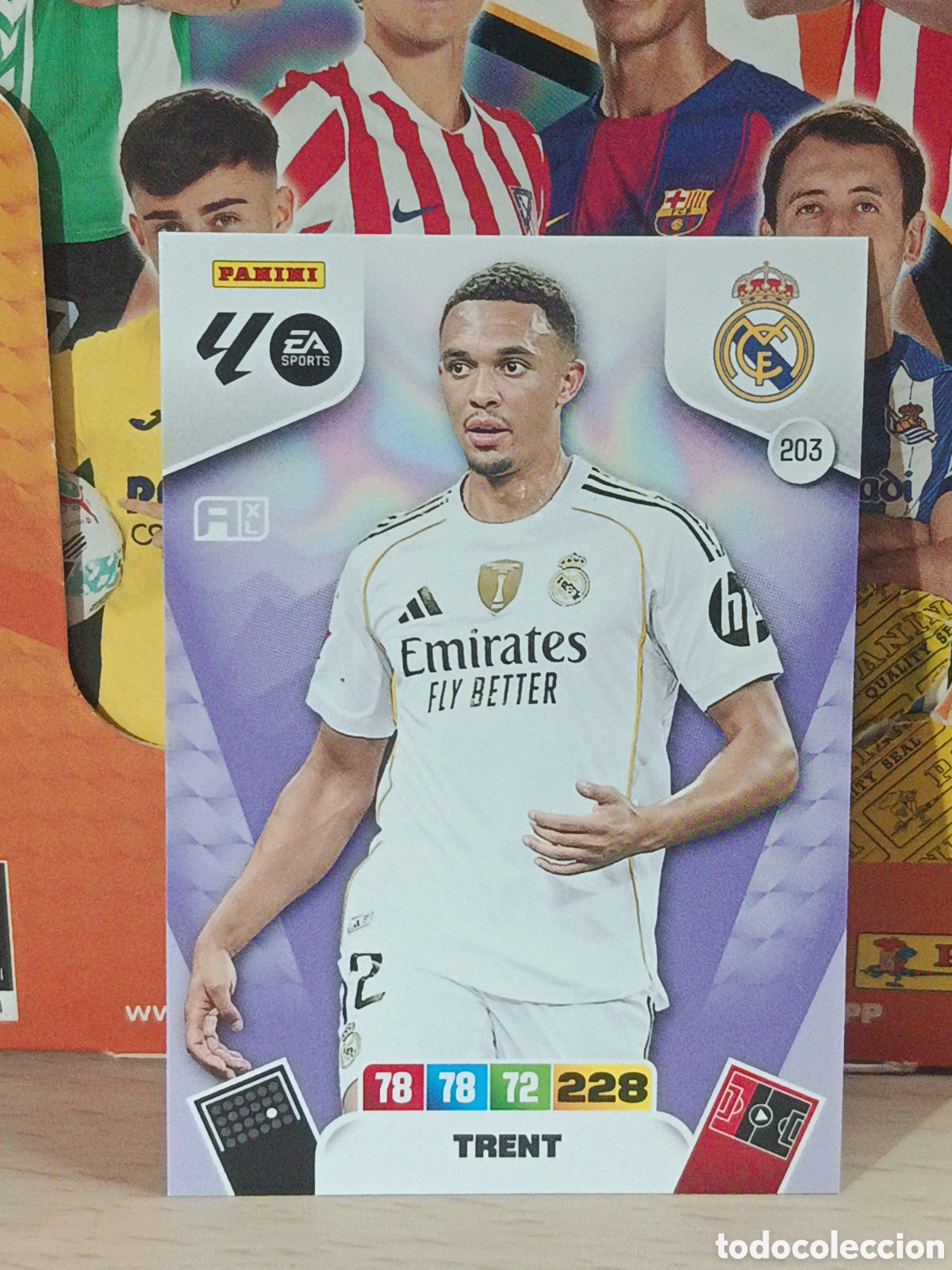 Cartes &agrave; collectionner de Football: TRENT REAL MADRID N&ordm; 203 LIGA ADRENALYN 25 26 2025 2026 PANINI