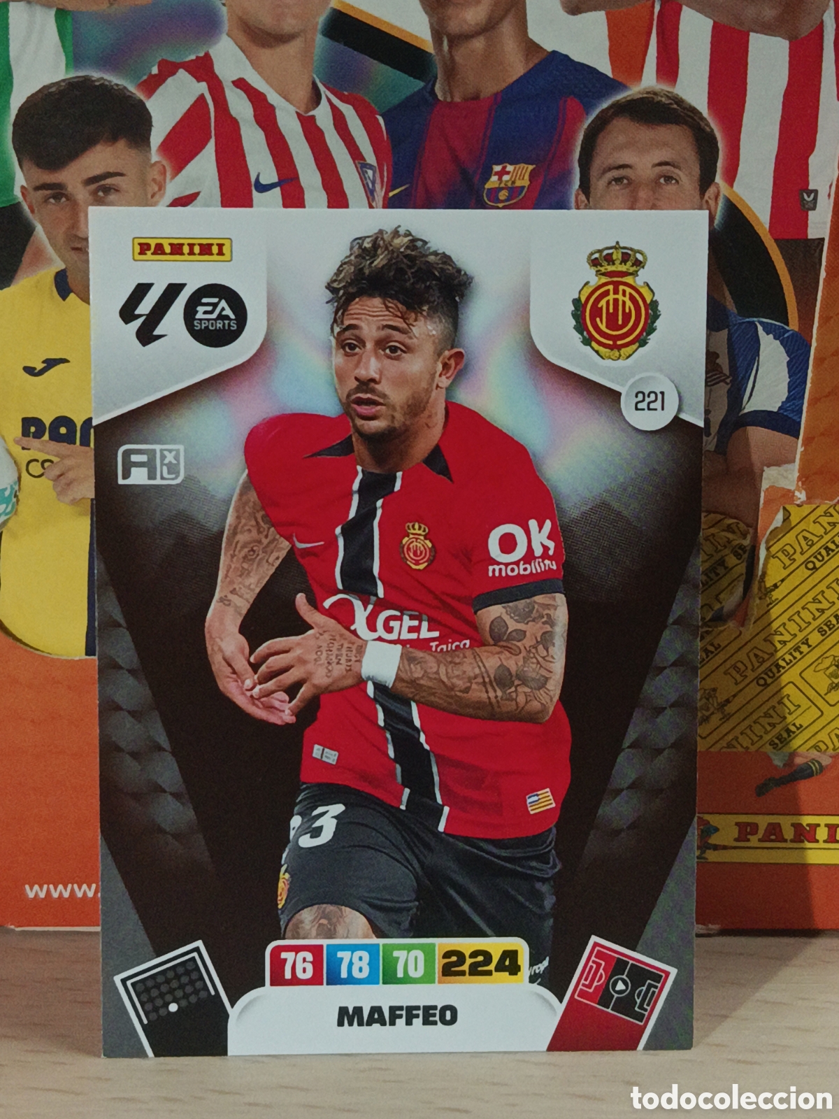 Cromos de Futebol: MAFFEO MALLORCA N&ordm; 221 LIGA ADRENALYN 25 26 2025 2026 PANINI